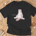 Sukozuwari スコティッシュフォールド スコ座り おじさん もふもふ かわいい 愛猫 メンズ レディース キッズ Tシャツ 高齢者への贈り物