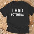 Tenía Potencial Broma De Física Retro Estilointage Camiseta unisex Regalos para ancianos