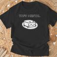 Tofu Mental Cat とうふメンタルねこ おもしろ ゆるかわ かわいい ギフト 猫好き Tシャツ 高齢者への贈り物