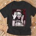 Trendy Floral Beast Girl Photo Tシャツ 高齢者への贈り物