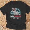 Uomo Divertente Papasaurus Cool Dinosauro Papà Maglietta Regalos para ancianos