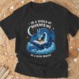 Vintage In A World Of Bookworms Be A Book Dragon T-Shirt Gifts for Old Men