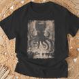 Y2k Hip Hop Fashionヒップホップ メンズ レディース ストリートウェア レトロホラー モンスター タコ Tシャツ 高齢者への贈り物