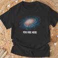 You Are Here 宇宙 銀河 天文学 Tシャツ 高齢者への贈り物