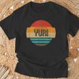 メンズ Yuri 名称 レトロ・ヴィンテージ・サンセット 限定版 Tシャツ 高齢者への贈り物