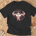 【面白tシャツ】マッチョ猫 面白い おもしろ 服 ネタ Tシャツ 高齢者への贈り物