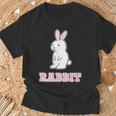 うさぎ Rabbit『ハロー』兎【どうぶつフレンズ】グッズ ゆるくて かわいい イラスト Tシャツ 高齢者への贈り物