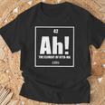 おったま Ah 元素デザイン おもしろ理系 サプライズ要素 42 ナンバー グラフィック 長袖tシャツ Tシャツ 高齢者への贈り物