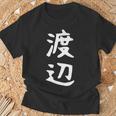 おもしろtシャツ【渡辺】名字 家族お揃い ギャグ ネタ ウケ狙い 贈り物 ギフト Tシャツ 高齢者への贈り物