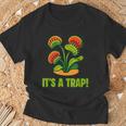 おもしろハエトリグサ It's A Trap 食虫植物 ボタニカル Tシャツ 高齢者への贈り物