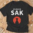 おもしろ人気tシャツ 特酒部隊「Sakサック」 長袖tシャツ Tシャツ 高齢者への贈り物