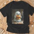 かわいい ハンバーガー おばけ 食べる ハンバーガー ハロウィン 食べ物 恋人 Tシャツ 高齢者への贈り物
