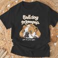 かわいいイングリッシュブルドッグ Momma Bullie Love At Firstight Tシャツ 高齢者への贈り物
