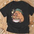 かわいいカピバラと亀 リュック ラーメン カワイイ Tシャツ 高齢者への贈り物