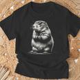 かわいいプレーリードッグのグラフィック アート デザイン Tシャツ 高齢者への贈り物