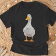 かわいい多角形のアヒル愛好家ファームアヒル Tシャツ 高齢者への贈り物