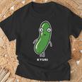 きゅうり 顔 イラスト かわいい おもしろ 面白い 簡単 シンプル ゆるい 野菜 Tシャツ 高齢者への贈り物