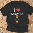 けん玉 おもちゃ シンプル ユーモア けん玉 I Love Kendama Tシャツ 高齢者への贈り物