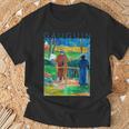 こんにちはゴーギャンさん 長袖tシャツ Tシャツ 高齢者への贈り物