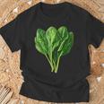 ほうれん草 野菜モチーフ 庭 ほうれん草 Tシャツ 高齢者への贈り物