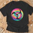 みつどもえシンボル 70年代 タイダイ 太鼓ドラマー Tシャツ 高齢者への贈り物