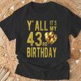 みんな私の43歳の誕生日面白いハッピー43歳の誕生日 Tシャツ 高齢者への贈り物