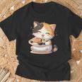 わがまま猫 寿司ねこ ラーメン好き かわいい おもしろ マンガ 長袖tシャツ Tシャツ 高齢者への贈り物