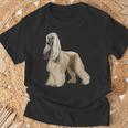 アイ・ラブ・アフガン・ハウンド Tシャツ 高齢者への贈り物