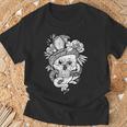 アジアの髑髏と蛇のグラフィック Tシャツ 高齢者への贈り物