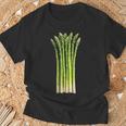 アスパラガス 野菜 グラフィックアート アスパラガス Tシャツ 高齢者への贈り物