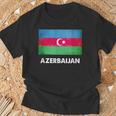 アゼルバイジャン国旗tシャツ Tシャツ 高齢者への贈り物