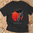 アフロサムライ アニメ 日本武士道戦士 ストリートウェア Tシャツ 高齢者への贈り物