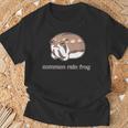 アメフクラガエル おもしろ ゆるかわ かわいい ギフト 理系 カエル Tシャツ 高齢者への贈り物