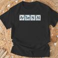 アーセナルar-Se-N-Al周期表要素 Tシャツ 高齢者への贈り物