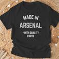 アーセナル製 面白いスローガン Born In アーセナル Tシャツ 高齢者への贈り物