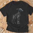 イタリアン グレイハウンド 犬 グラフィック ペット アートワーク イタリアン グレイハウンド Tシャツ 高齢者への贈り物