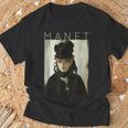 エドゥアール・マネ スミレの花束とベルテ・モリゾ Tシャツ 高齢者への贈り物