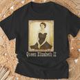 エリザベスii ヴィンテージ レトロ 神ave The Queen Uk Monarch Tシャツ 高齢者への贈り物