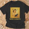 エリザベス女王 Ii ファン ビンテージ写真 英国王 Tシャツ 高齢者への贈り物