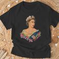 エリザベス女王2世 イギリスの王冠 マジェスティ エリザベス女王 Tシャツ 高齢者への贈り物