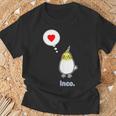 オカメインコ さん『ハート』フキダシ 鳥【どうぶつフレンズ】動物 イラスト Tシャツ 高齢者への贈り物