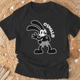 オズワルドウサギの手を振るウサギ Tシャツ 高齢者への贈り物
