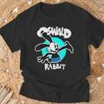 オズワルドラビット ヴィンテージ 漫画 バニー ハッピー ティール Tシャツ 高齢者への贈り物