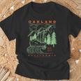 オークランド カリフォルニア クール 旅行 お土産 素朴 オークランド Tシャツ 高齢者への贈り物