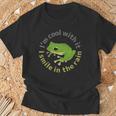 カエル 蛙 ワンポイント カエルイラスト入り Tシャツ 高齢者への贈り物