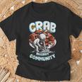 カニアレルギー Crab Allergy Community Tシャツ 高齢者への贈り物