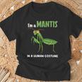カマキリ 虫 祈るカマキリ Tシャツ 高齢者への贈り物