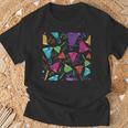 カラフルなハンドベルとメモ柄。 Tシャツ 高齢者への贈り物