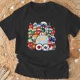 カントリーボールアジアの国民集合写真 Tシャツ 高齢者への贈り物