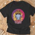ガネーシャ 象 ヒンドゥー教の神 ガネーシャ 河合主 ガネーシャ 長袖tシャツ Tシャツ 高齢者への贈り物
